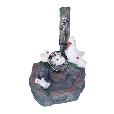 Garden Duck Family Statue Originality Resin Sculpture Ornament Decoration for Yard Patio Fountain