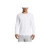 Under Armour Johnson Series Authentic Solid Color Crew Neck Long Sleeve T-Shirt Men Tops White 1386871-100