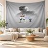 Kylian Mbappe Wall Tapestry, Soft Fabric Wall Hanging, Decorative Backdrop For Bedroom Home Wall Art