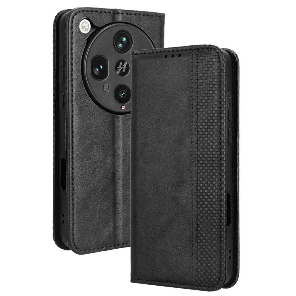 For Oppo Find X8 Ultra 5G Leather Case Wallet Stand Retro Texture Phone Cover