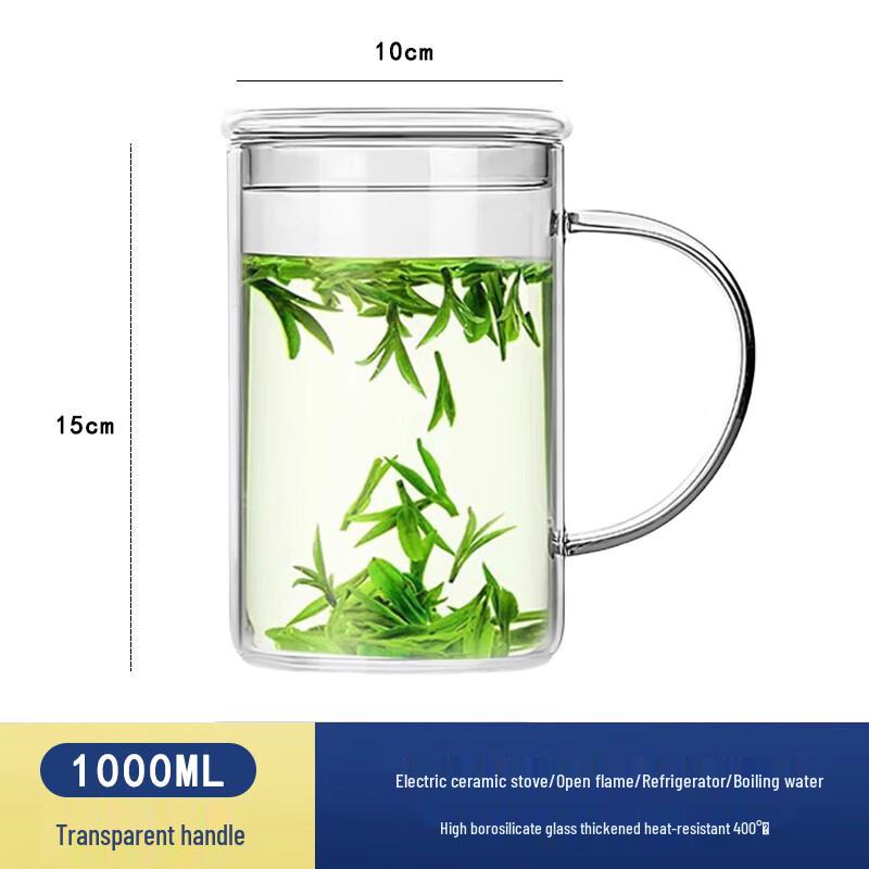 Yuzhuxun Heat-Resistant Borosilicate Glass Mug