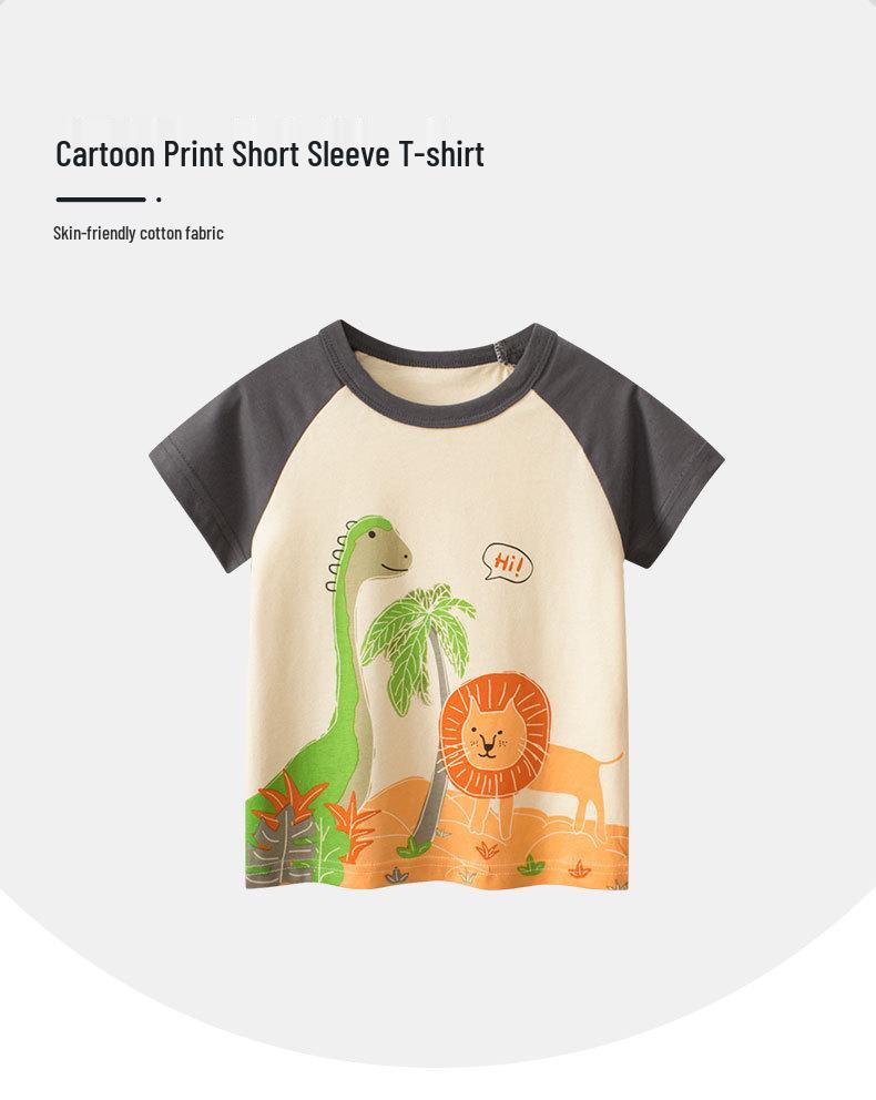 27kids Cartoon Zoo T-Shirt für Kleinkinder - Stilvolle Sommer-Kindermode