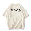 Large Size Summer Pure Cotton White Short-sleeved T-shirt Women's New American Front Shoulder Niche Design Half-sleeved Top