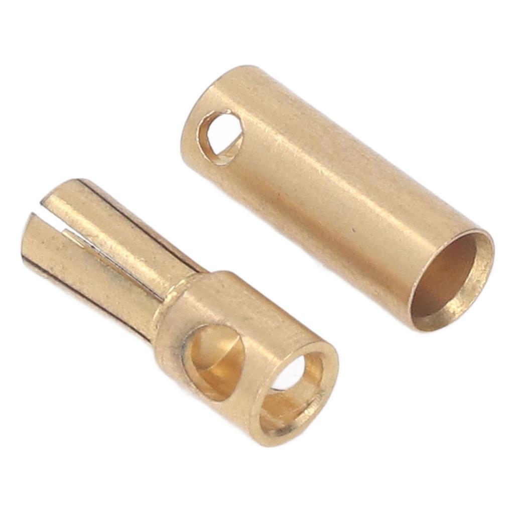30 Sets Lithium Battery Power Connectors High Current Gold Plated Brass Plug and Socket Set