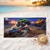 Monster Truck (1) Soft and comfortable beach towel perfect for vacations and poolside use an ideal gift for summer holidays