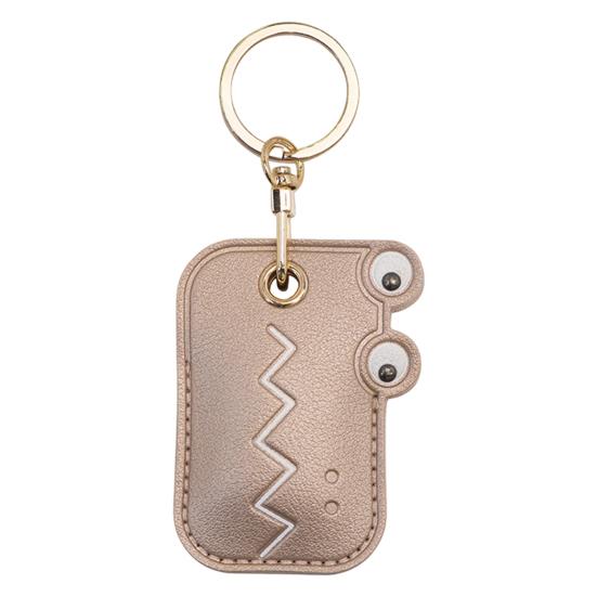 Cat Paw Shaped Pet Hair Keychain Faux Leather Pet Fur