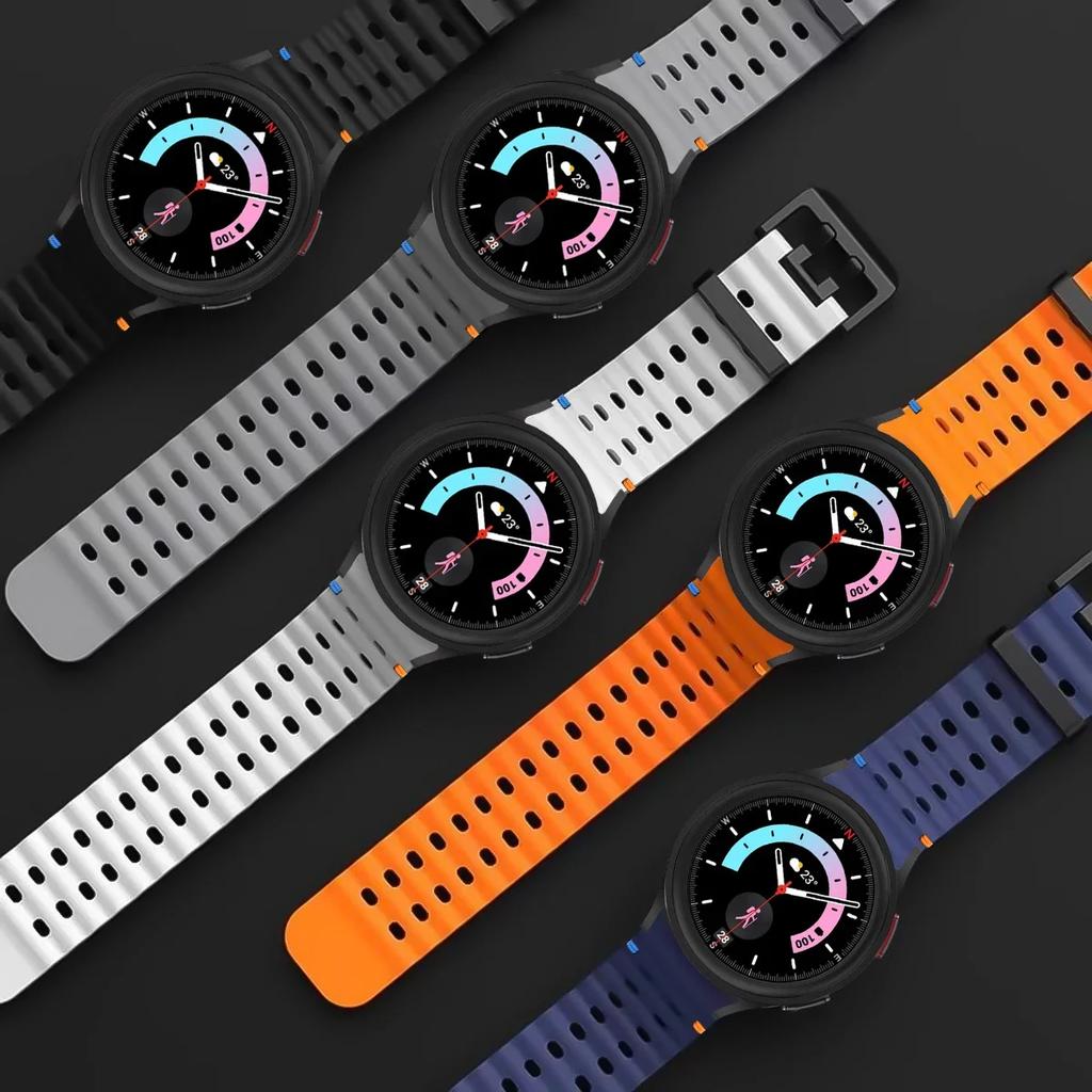 Band for Samsung Galaxy Watch 7/6/5 Pro/4 Classic 40mm 44mm Sport Silicone No Gaps Wrist Correa Bracelet Galaxy Watch 7 Straps