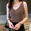 Ice Silk Women Tank Top Female Summer Loose Short Sleeveless Shirt Undershirt