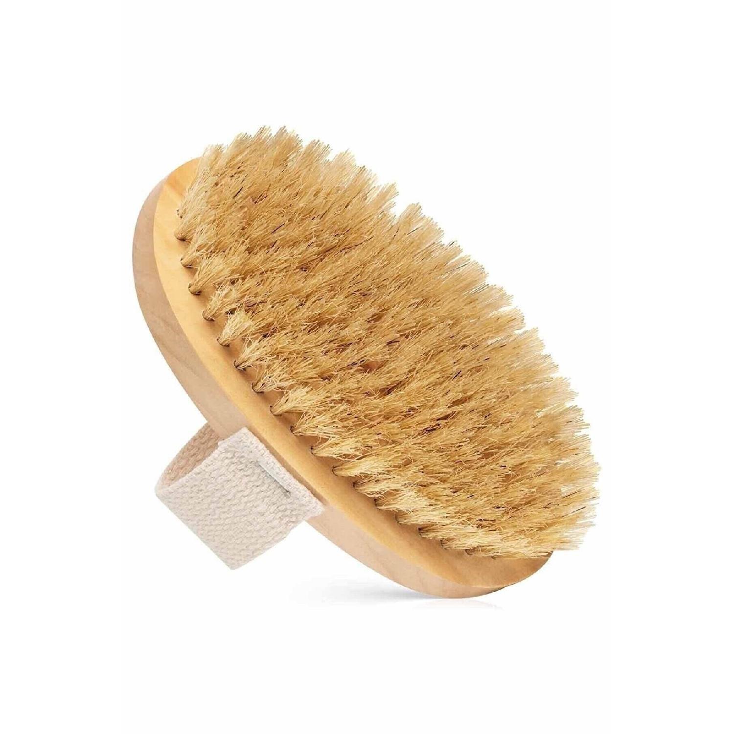 

100% натуральний кінський волос запобігає лущенню врослого волосся Ефективна суха щітка для тіла Догляд за шкірою