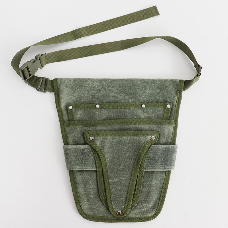 Cross-border Multi-functional Outdoor Apron Waist Bag: Durable Travel, Running, and Agriculture Sling Waxed Canvas