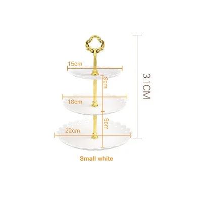 3 Tier Plastic Pastry Stand Cupcake Fruit Candy Dessert Table Display Set Tiered Tray for Wedding Birthday Tea Party Decoration
