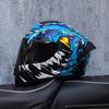 Imitation Street Car Helmet Men's Motorcycle 3C Electric Vehicle Full Helmet Autumn and Winter Knight Double Mirror Riding