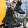 Herr militära taktiska stövlar Desert Combat Outdoor Army Vandringsskor Reseskor Läder Vår Höst Man Ankel Combat Boots