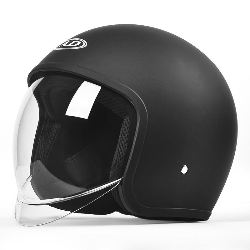 3C Certified AD Electric Motorcycle Helmet, All-Season Half Helmet for Men and Women, Winter-Proof for Scooter Commuting