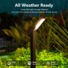 3colors Solar Ground Light RGB Light Light Sensing Intelligence Outdoor Pathway Lighting Solar Garden Lights Durable Plastic