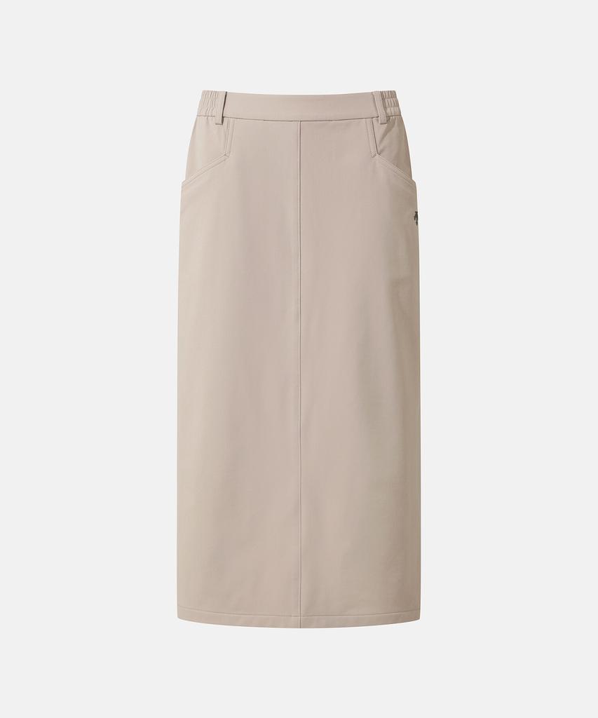 DESCENTE Women'S Woven Long Skirt Brown Sr322Psk72