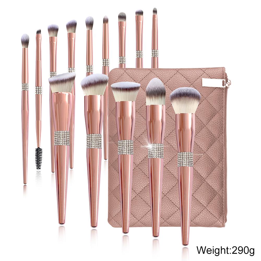 

Biyouyi 14-Piece Rose Gold Makeup Brush Set: Powder & Eyeshadow Brushes