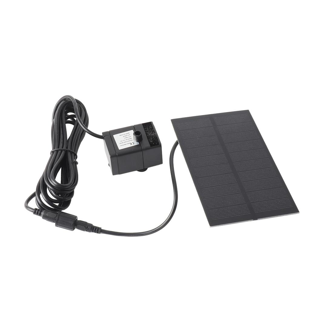 Solar-Springbrunnenpumpe 5,5V 1,5W Polykristallines Silizium-Solarpanel Vogelbad-Springbrunnenpumpe