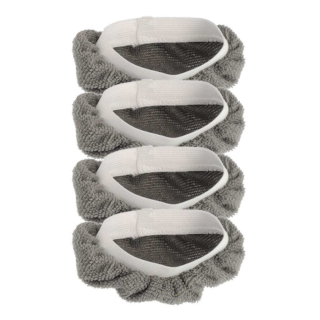 Paket med 4 Ångmopp Ersättningsdynor för Handhållna Ångrengörare Tvättbara Återanvändbara Mikrofiberöverdrag Lätta att Installera