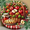Vintage Farmhouse Fruit Tin Sign Thanksgiving Kitchen Wall Decor