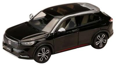 HJ64 Honda VEZEL e im Maßstab 1:64: HEV PLaY Modell mit Crystal Black Pearl Finish HJ642071BK