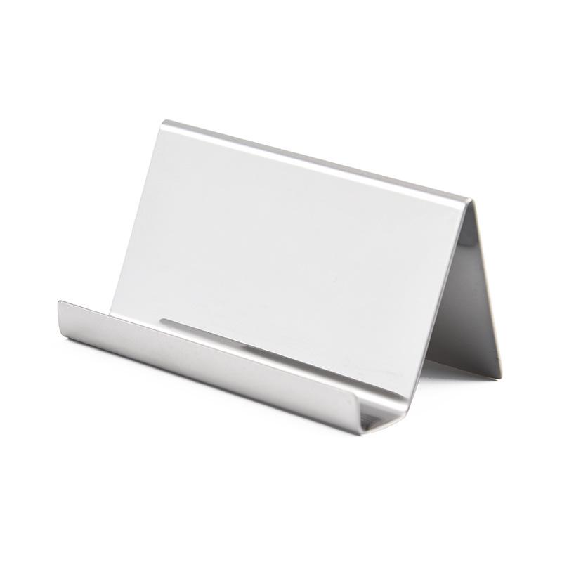 304 Stainless Steel Business Card Holder and Phone Stand