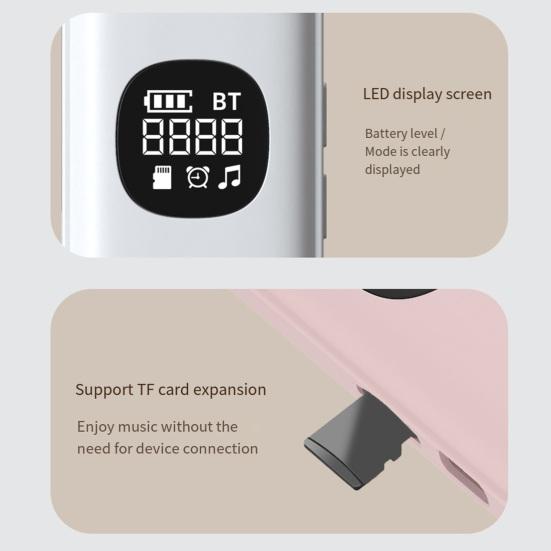 Bone Conduction Pillow Speaker Under-Pillow Sleeping Bluetooth-compatible Speaker Wireless Private Sleep Speaker with 11 White Noises TF Card Slot