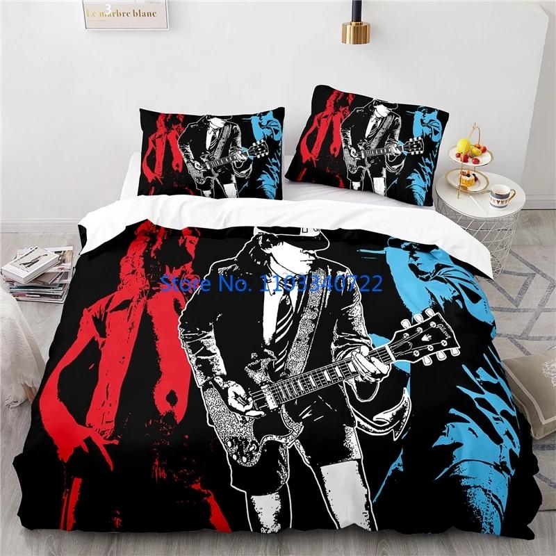 Australia AC DC Music Brand Bedding Set Printed Duvet Cover Set 3D Print Comforter Cover Bedclothes for Boy Girl Sets Decor