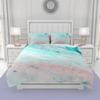 Marble Duvet Cover Set Marble Bedding Set Blue Gold Abstract Texture Kid Bedclothes Double Queen King Size Polyester Quilt Cover