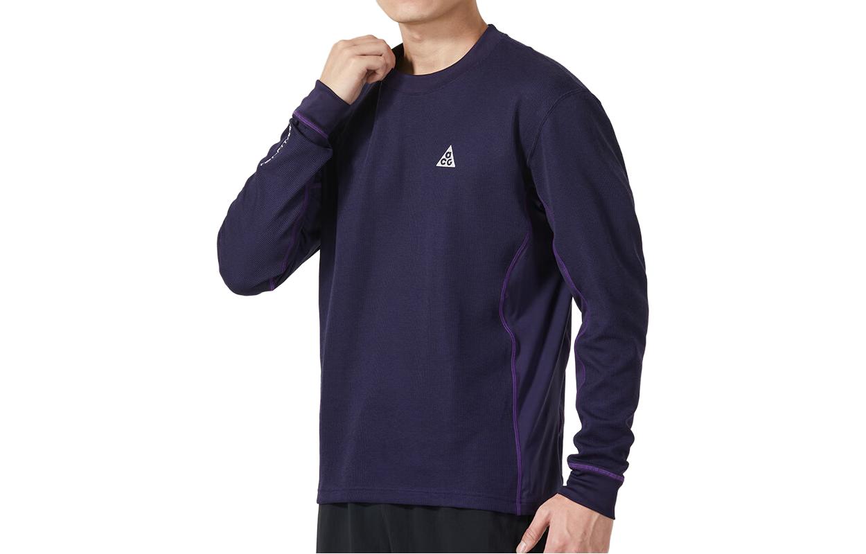 Nike Sweatshirts Men s Navy Blue Crew Neck Moderate Regular FB8116-555 XL