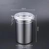 Food Sealed Box 304 Stainless Steel Sealed Storage Jar Multigrain Storage Box Spice Coffee Storage Jar Fresh-Keeping Tank