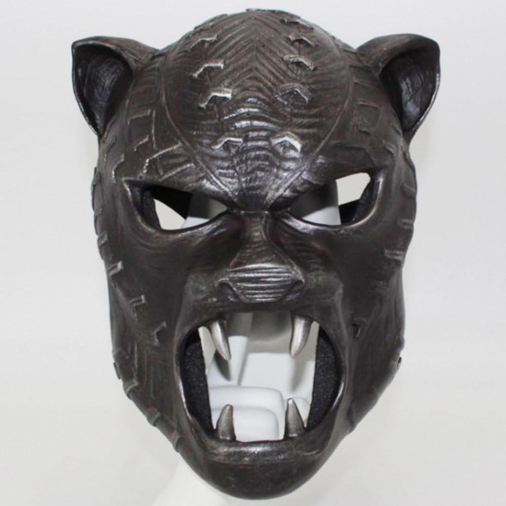 Marvel Captain America Civil War Black Panther Resin Mask Cosplay Costume For Halloween Party
