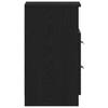 Nightstand Set of 2 Black Oak Effect 40 x 35 x 65 cm