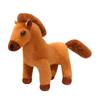 Pony Figure 2026 Horse Year Mascot PP Cotton Filled Detailed Horse Ornament Brown Foal Doll Sculpture Desktop Bedside Car Decor