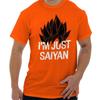 Funny Anime Manga Pun I'm Just Saiyan Joke Womens or Mens Crewneck T Shirt Tee