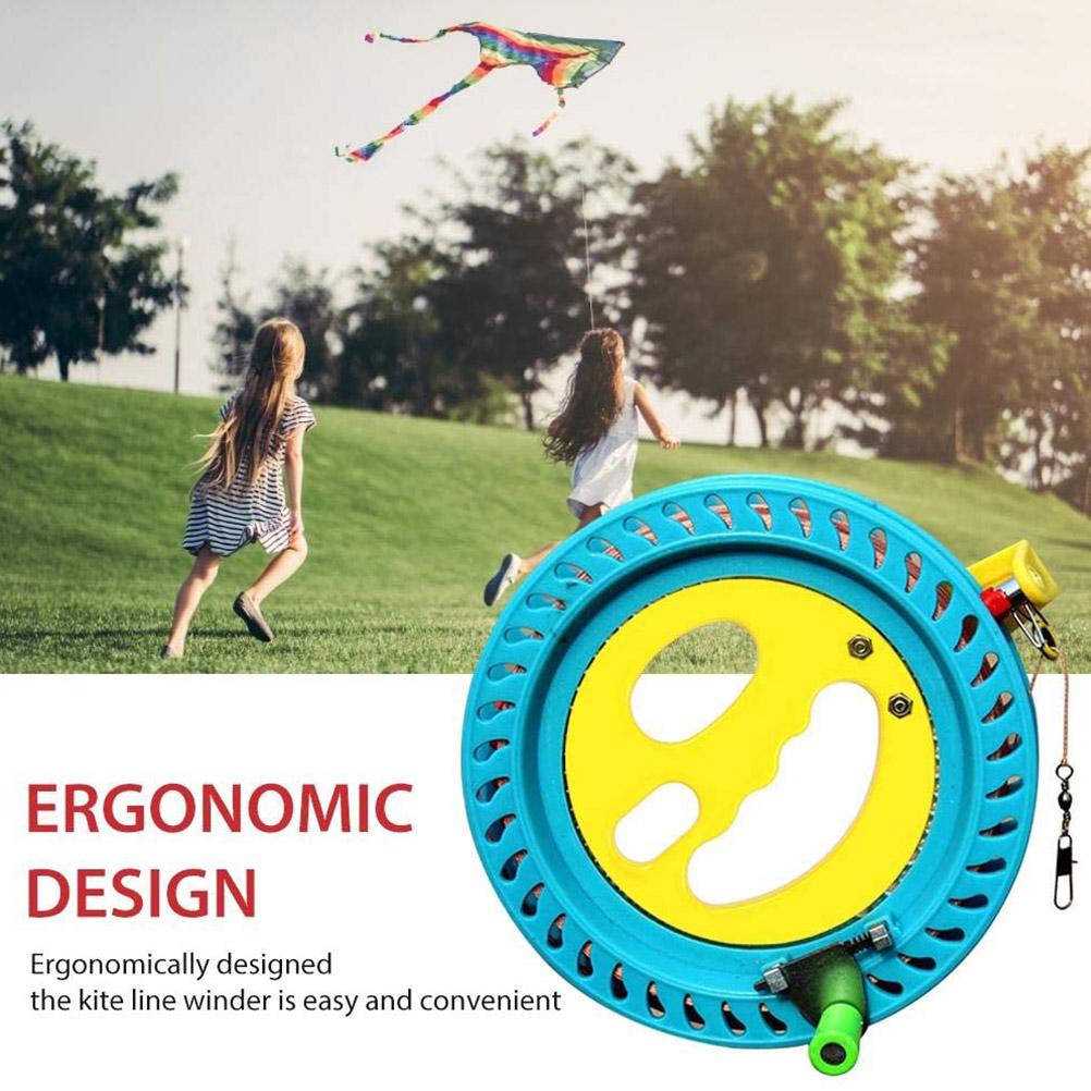 Fir de Zmeu de Exterior cu Bobină Înfășurător de Fir de Zmeu din Plastic Tambur de Înfășurare Roată de Prindere cu Zburat