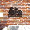 Custom Motorcyclist Metal Wall Art Personalized Name Farmhouse Porch Patio Gift Motorcycle Fan