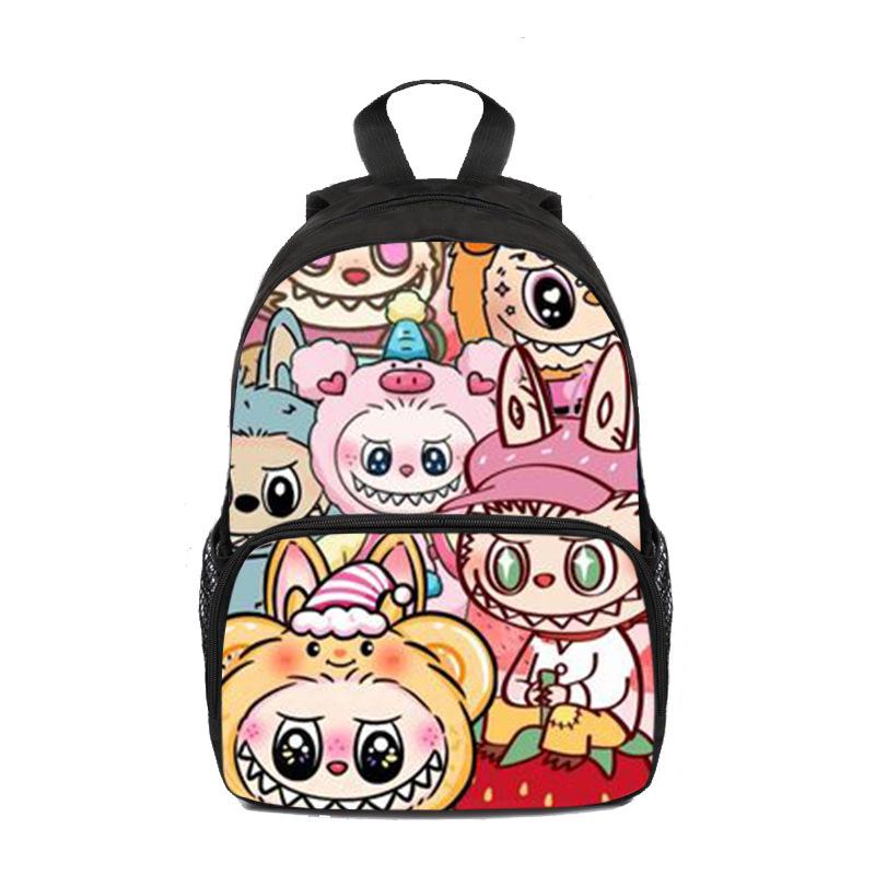 School Bag Elementary School Students Front Bag Cartoon Large Capacity Backpack Boys Fashion Backpack 5413 CLE