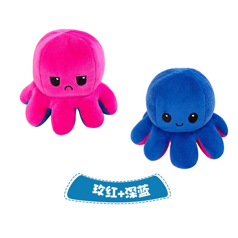 Plush Toy Flip Octopus Doll Face-changing Double-sided Octopus Catch Machine Doll