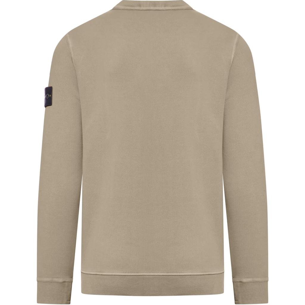 Stone Island Dyed Sweatshirt Walnut Men Tops Brown 811561241-V0175