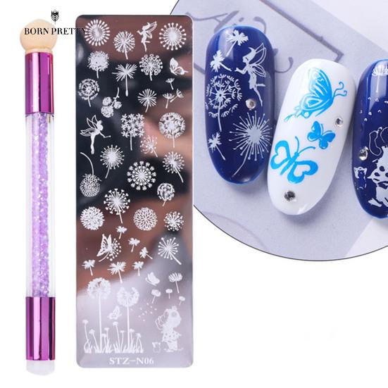 Good Quality Nail Nails Ornaments Print Template Exquisite Pattern Lightweight Detachable