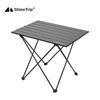 Compact Aluminum Folding Camping Table - Lightweight & Easy to Store for Outdoor Barbecue, Picnic, or Fishing.