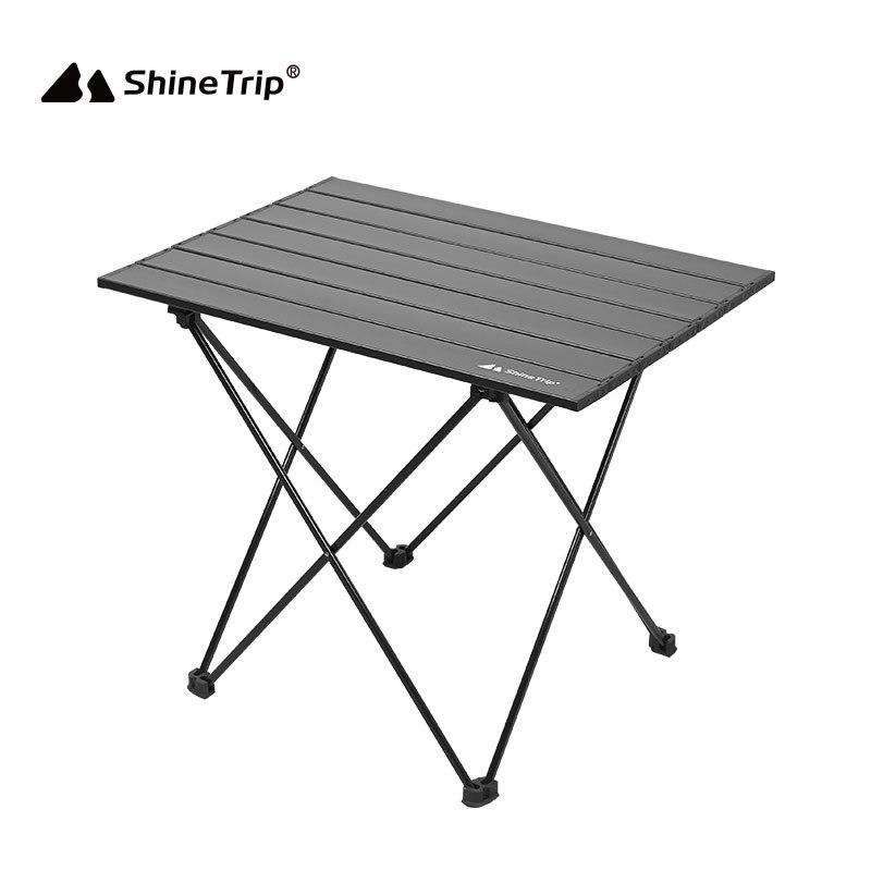 Compact Aluminum Folding Camping Table - Lightweight & Easy to Store for Outdoor Barbecue, Picnic, or Fishing.