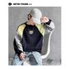 Boys Kids Long Sleeve Pullover Sweatshirt Spring Autumn Casual Color Block