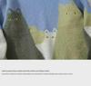 Euro-American Autumn/Winter Cat Pattern Jacquard Knit Sweater - Long Sleeve, Loose Fit, Round Neck, Casual Comfort