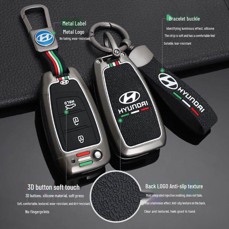Premium Key Case for 21 Beijing Hyundai Models, New Elantra, Reina, Ix35 - Unisex Design
