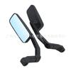 HD Motorcycle Square Rearview Mirror Electric Vehicle Modified Aluminum Alloy Reflector Small Bull Ghost Fire Reversing Mirror