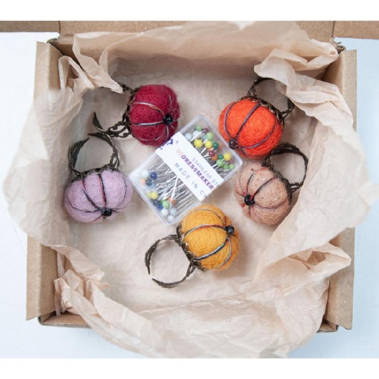 Pin Storage Holder Cushion Sewing Tools Sewing Pin Cushion Hand Ring Shaped Pad