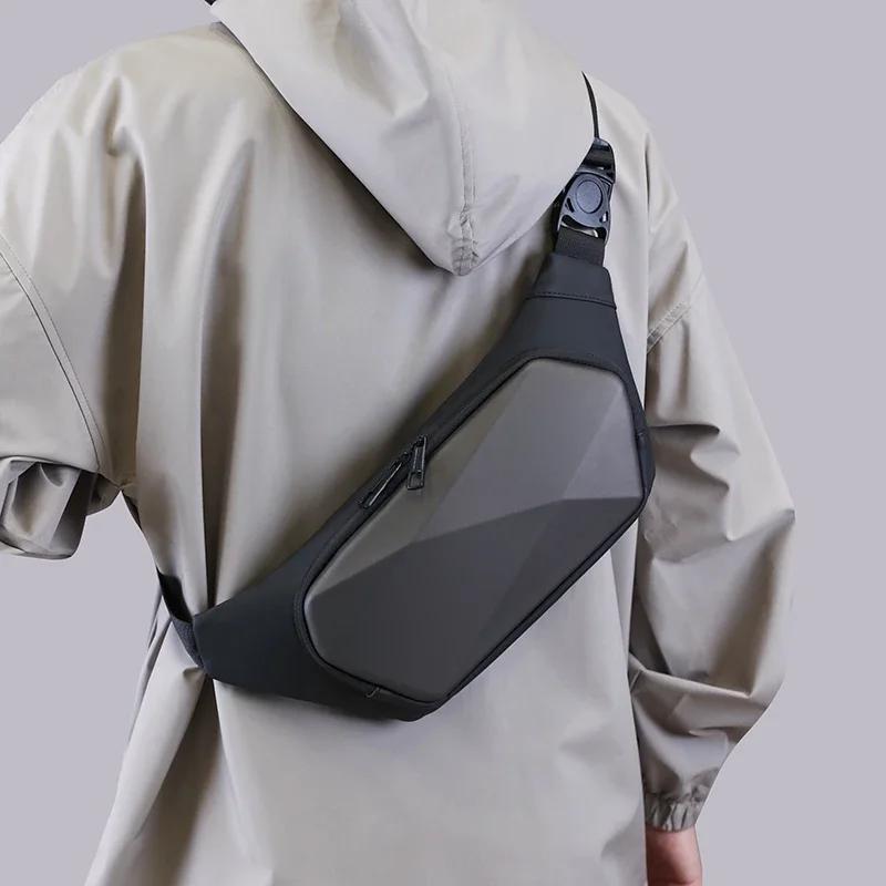 Waterproof Wear-resistant Men's Bag High-end Minimalist Waist Bag Travel and Shopping Mini Shoulder Bag