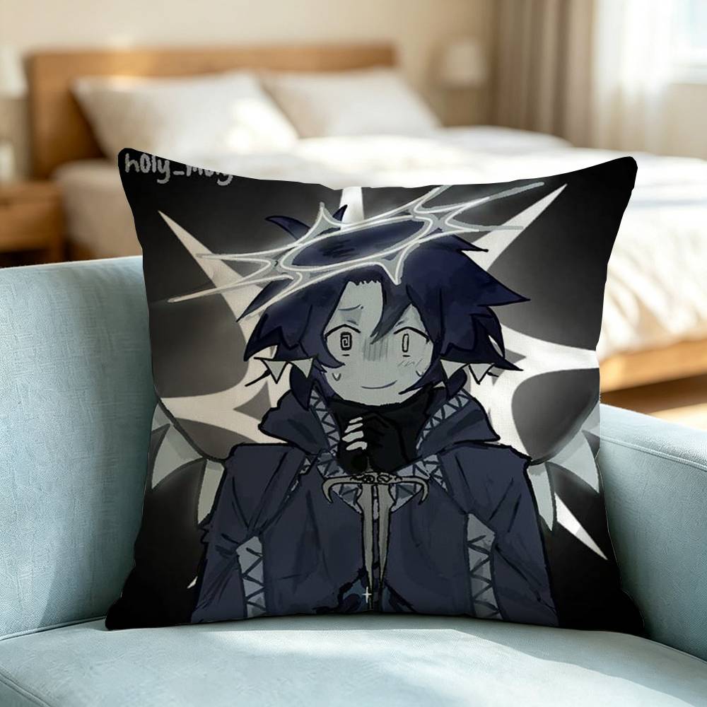 Forsaken Chance Horror Game Pillow Case Square Double-Sided Sofa Cushion Cover Bedroom Bedside Pillow Gift
